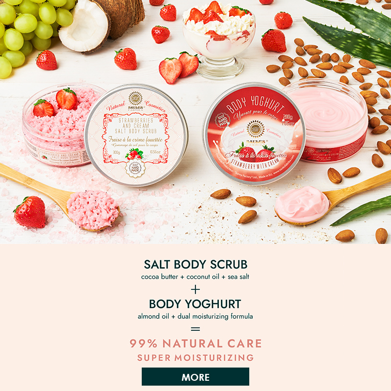 SAULESRIGA: Salt Body Scrub + Body Yoghurt
