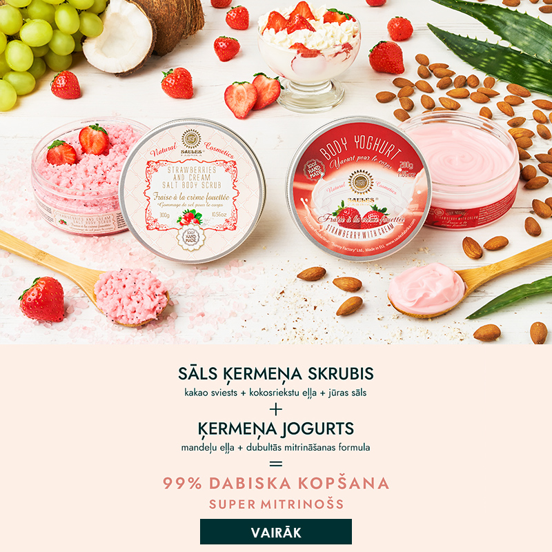 SAULESRIGA: Sāls ķermeņa skrubji