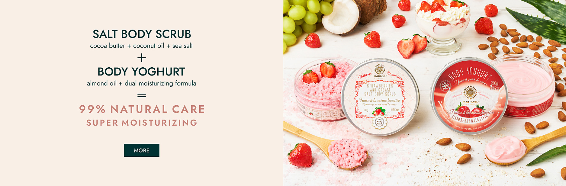 Salt Body Scrub + Body Yoghurt